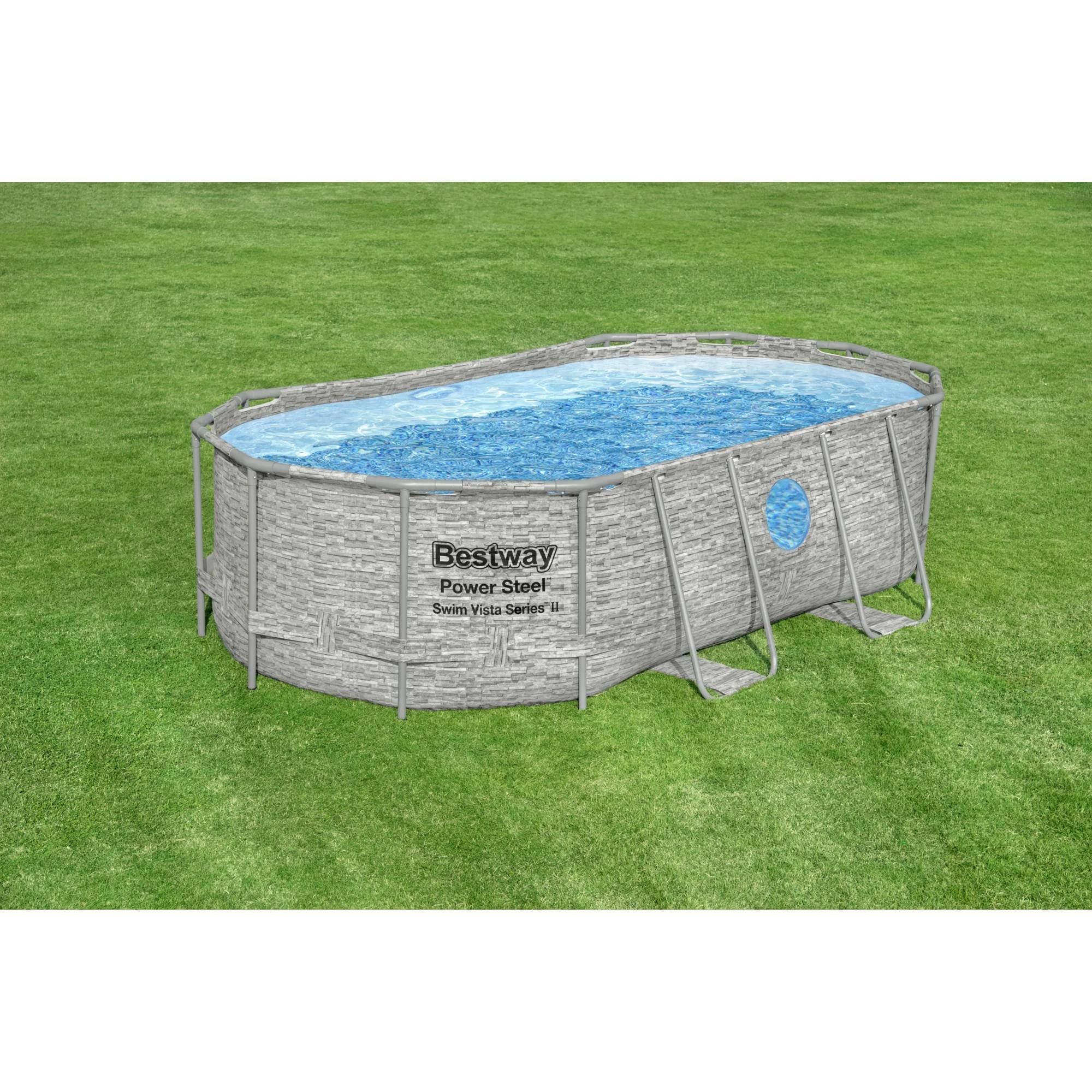 Bestway Power Steel Swim Vista - Frame Pool Komplettset 427 x 250 x 100 cm (56714GS)